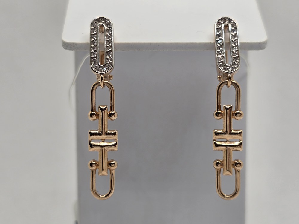 СЕРЬГИ С КАМНЯМИ (Au 585)