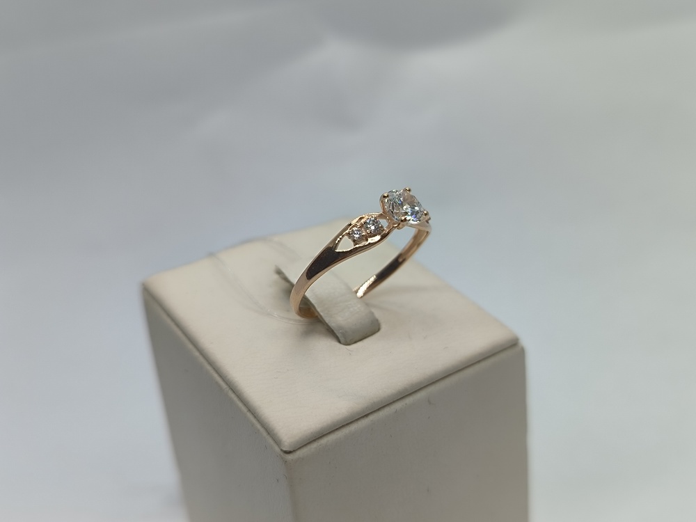 КОЛЬЦО С КАМНЯМИ (Au 585)