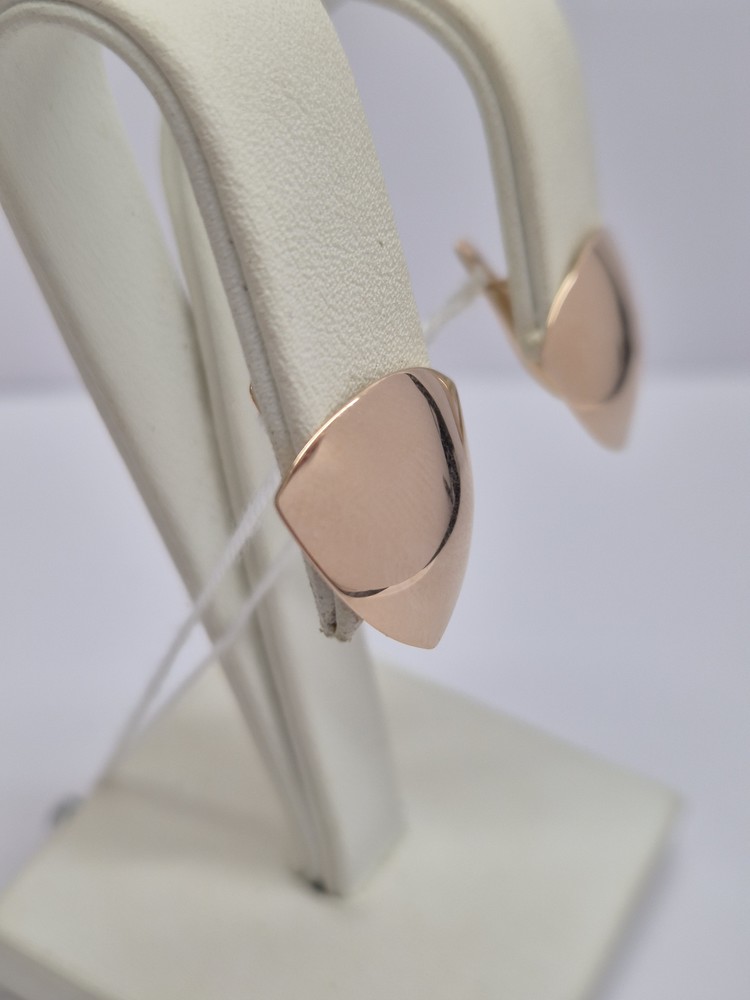 СБКМ585 СЕРЬГИ БЕЗ КАМНЯ (Au 585)