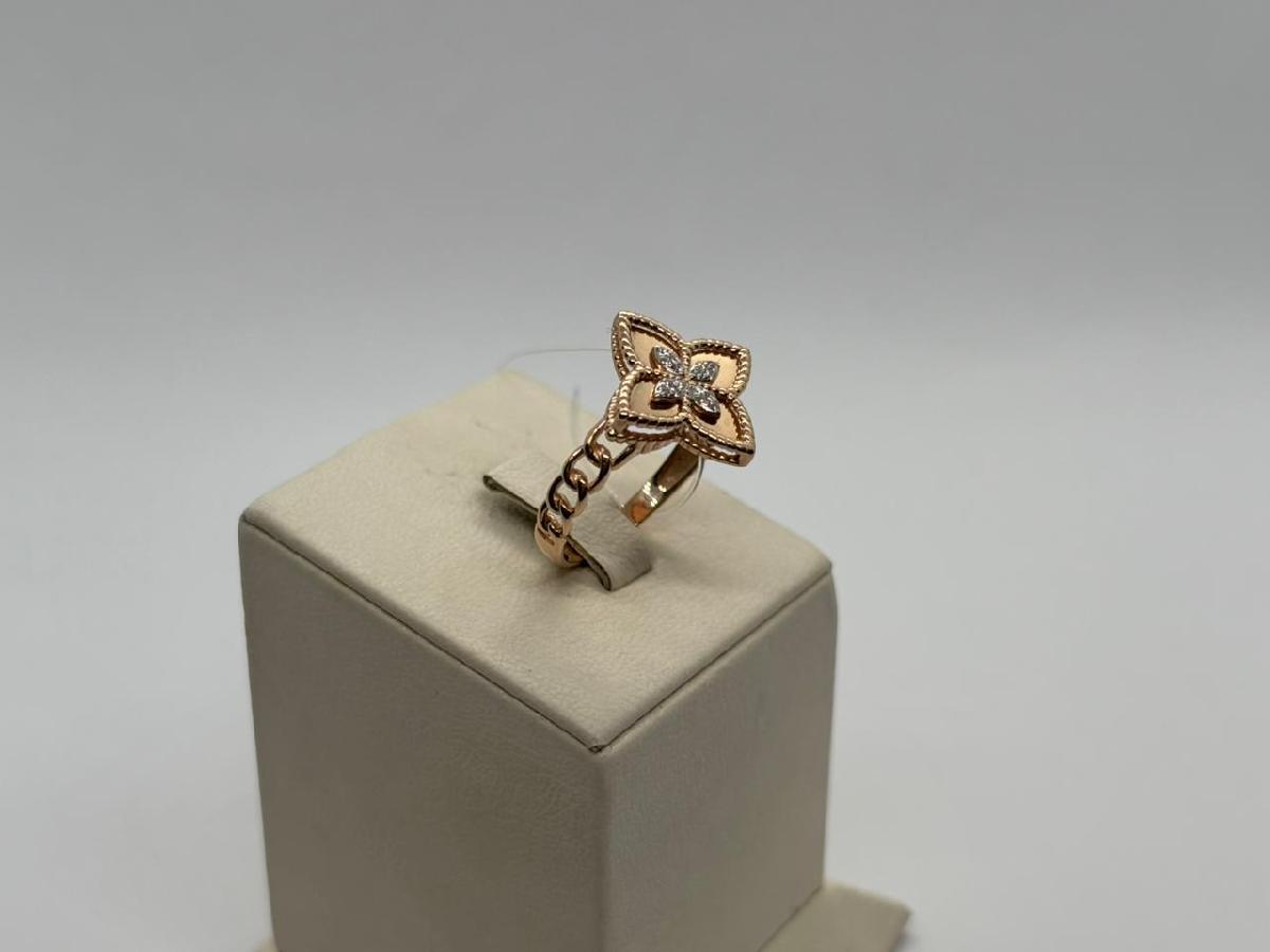 КОЛЬЦО С КАМНЯМИ (Au 585)