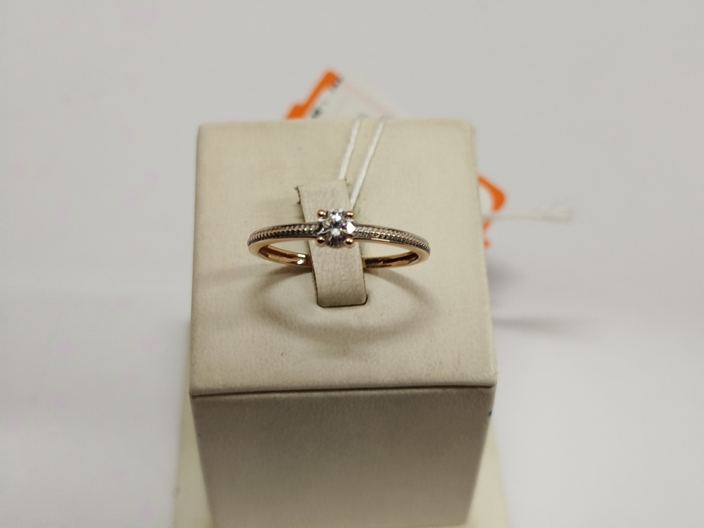 КОЛКМ585 КОЛЬЦО С КАМНЕМ (Au 585)