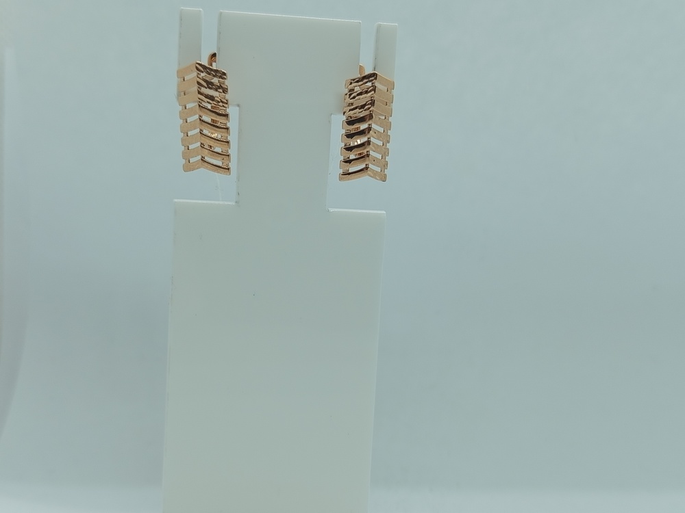 СБКМ585 СЕРЬГИ БЕЗ КАМНЯ (Au 585)