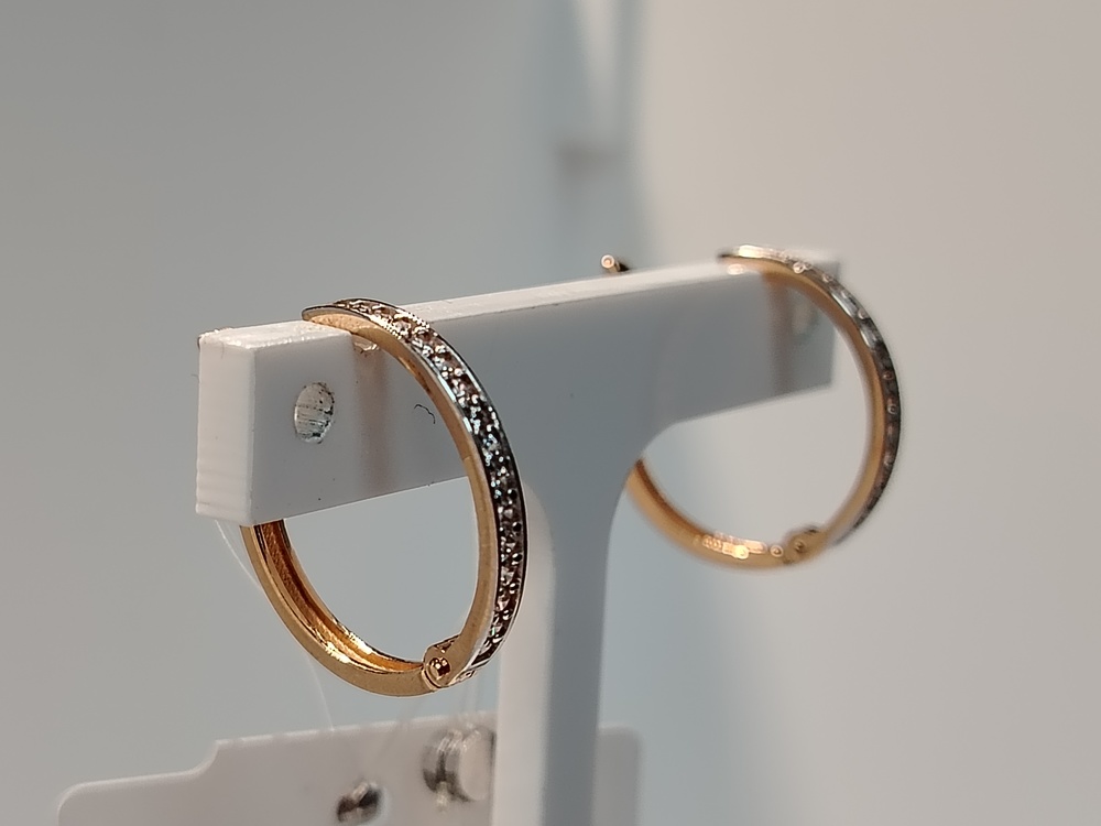 СЕРЬГИ С КАМНЯМИ (Au 585)