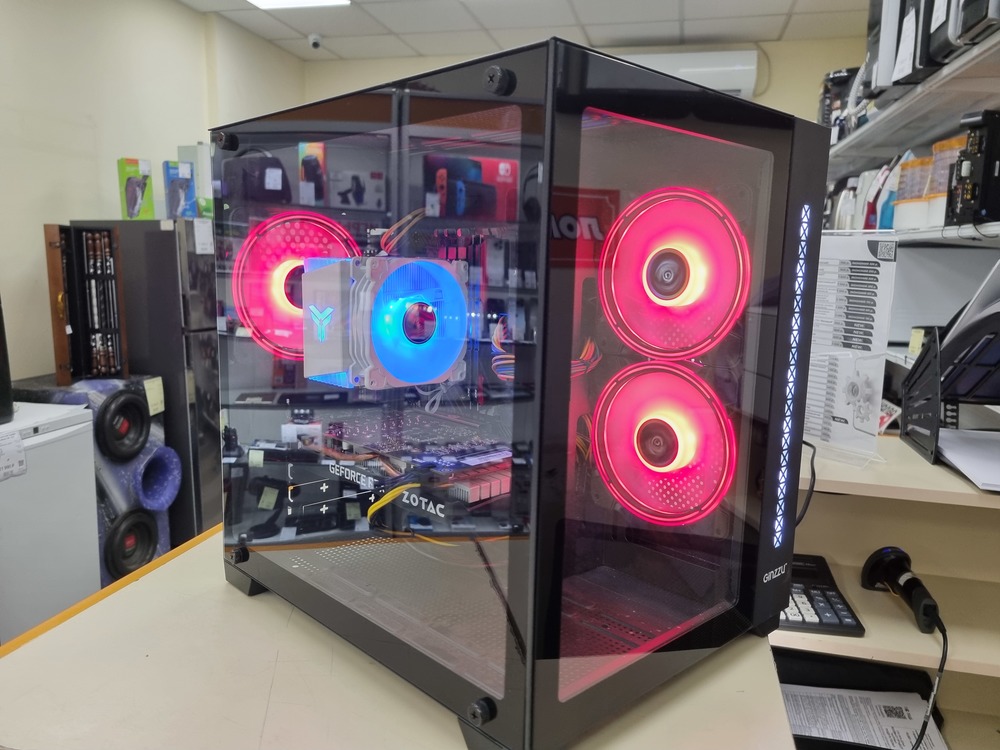 Системный блок Ginzzu; Core i3-1305U, GeForce RTX 2060 Super, 16 Гб, 120 Гб, 500 Гб