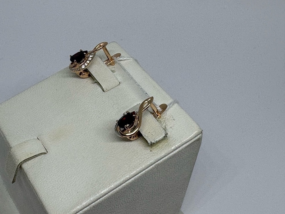 СЕРЬГИ С КАМНЯМИ (Au 585)