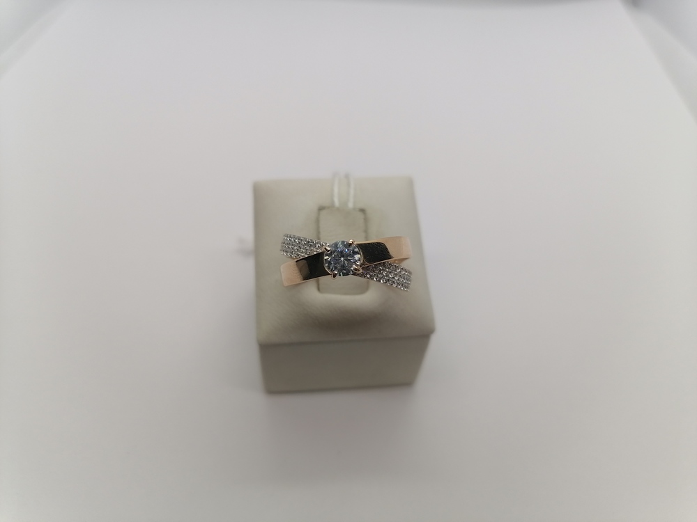 КОЛКМИ585 КОЛЬЦО С КАМНЯМИ (Au 585)