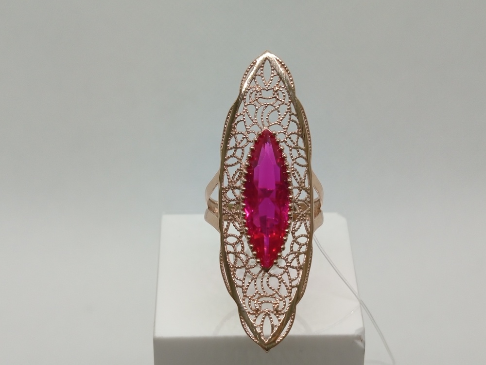 КОЛЬЦО С КАМНЕМ (Au 585)