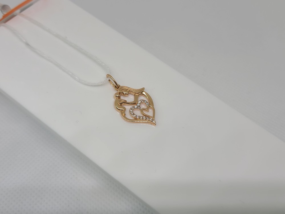 ПОДКМИ585 ПОДВЕСКА С КАМНЯМИ (Au 585)