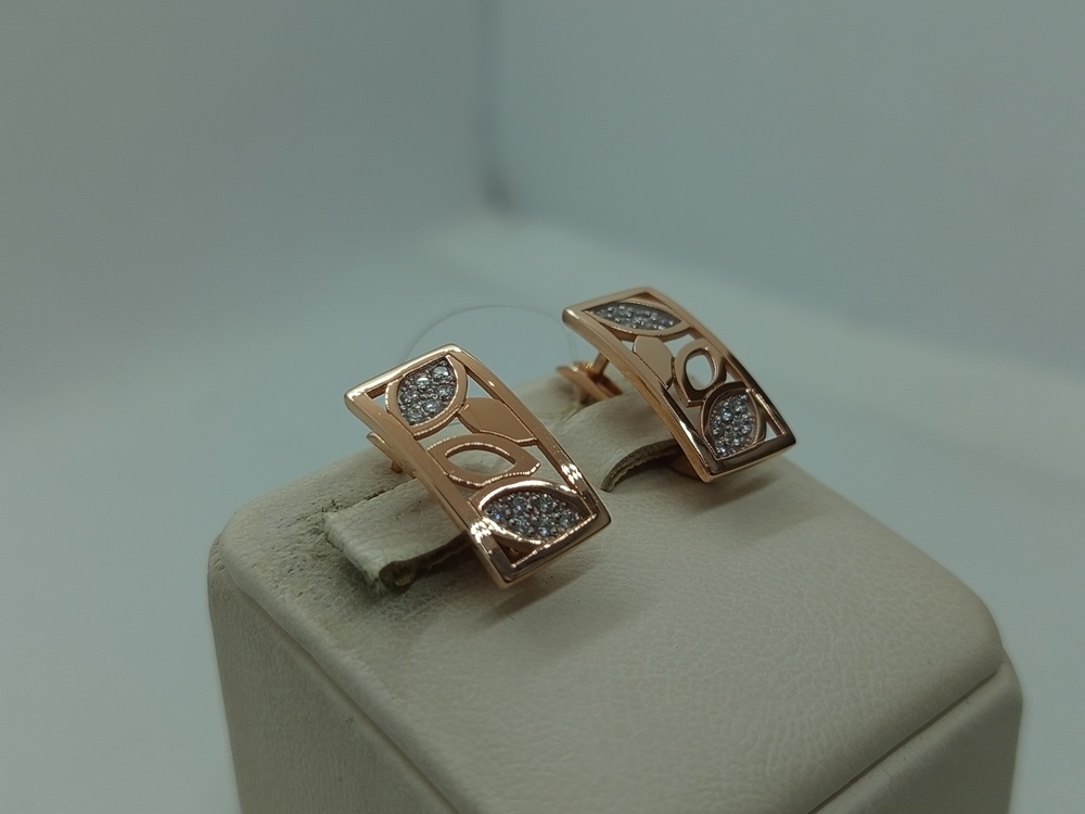 СЕРЬГИ С КАМНЯМИ (Au 585)