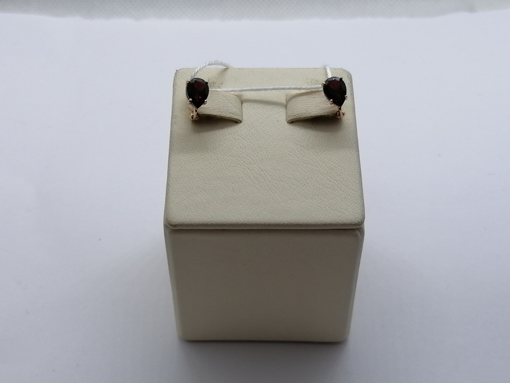 СКМ585 СЕРЬГИ С КАМНЕМ (Au 585)