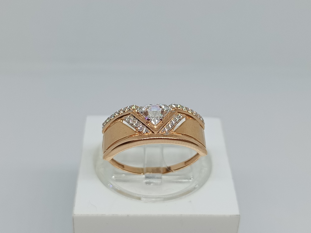 КОЛЬЦО С КАМНЯМИ (Au 585)