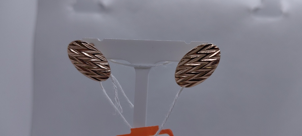 СБКМ585 СЕРЬГИ БЕЗ КАМНЯ (Au 585)