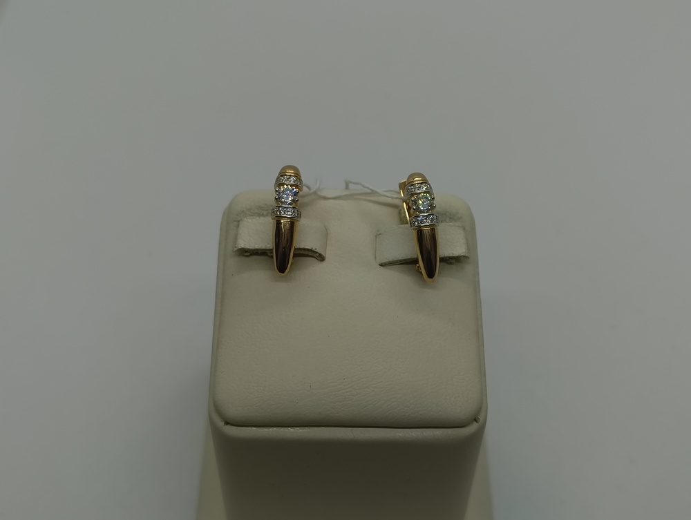 СКМИ585 СЕРЬГИ С КАМНЯМИ (Au 585)