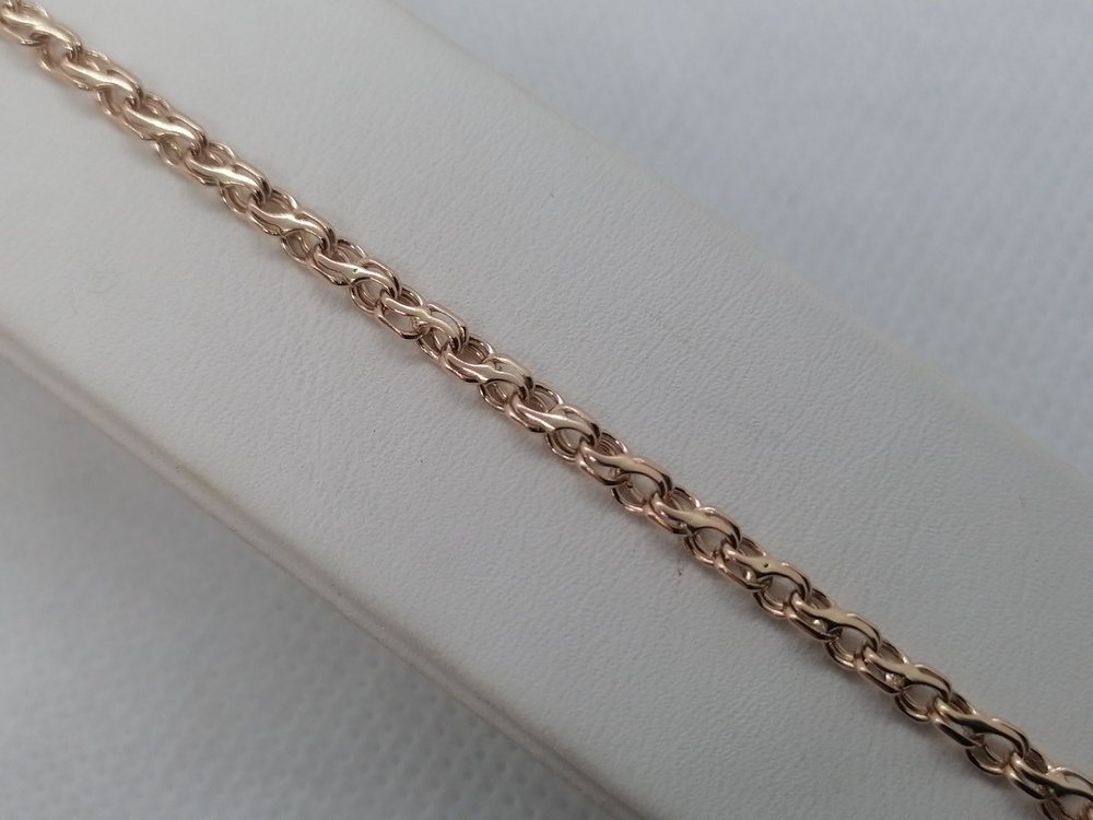 БРАСЛЕТ ПОЛНОВЕСНЫЙ Ручеек Au 585