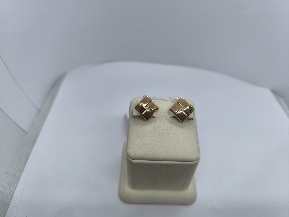 СБКМ585 СЕРЬГИ БЕЗ КАМНЯ (Au 585)