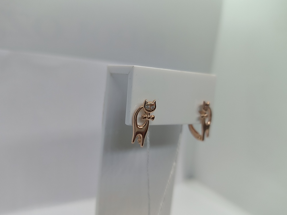 СКМИ585 СЕРЬГИ С КАМНЯМИ (Au 585)