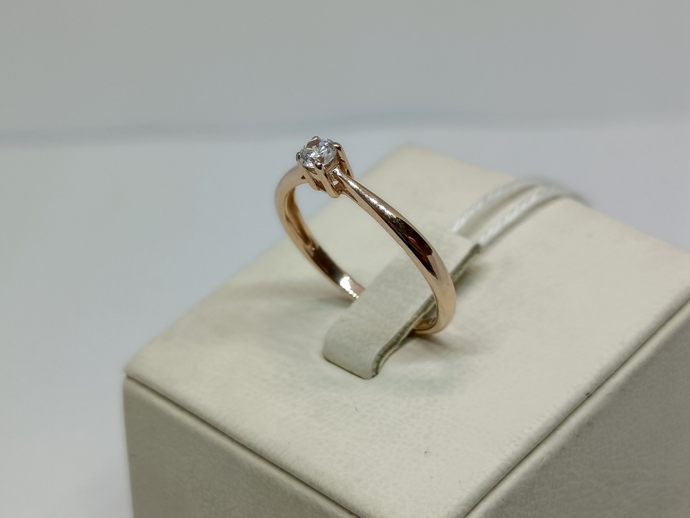 КОЛКМ585 КОЛЬЦО С КАМНЕМ (Au 585)