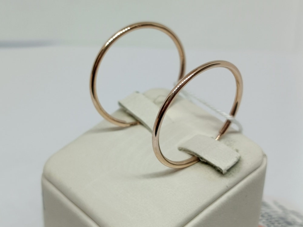 СКОН585 СЕРЬГИ КОНГО (Au 585)