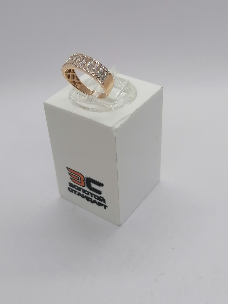 КОЛЬЦО С КАМНЯМИ (Au 585)