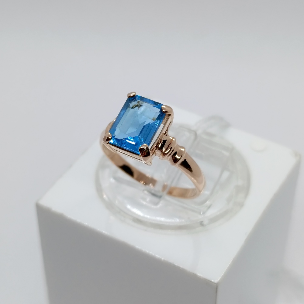 КОЛКМ585 КОЛЬЦО С КАМНЕМ (Au 585)