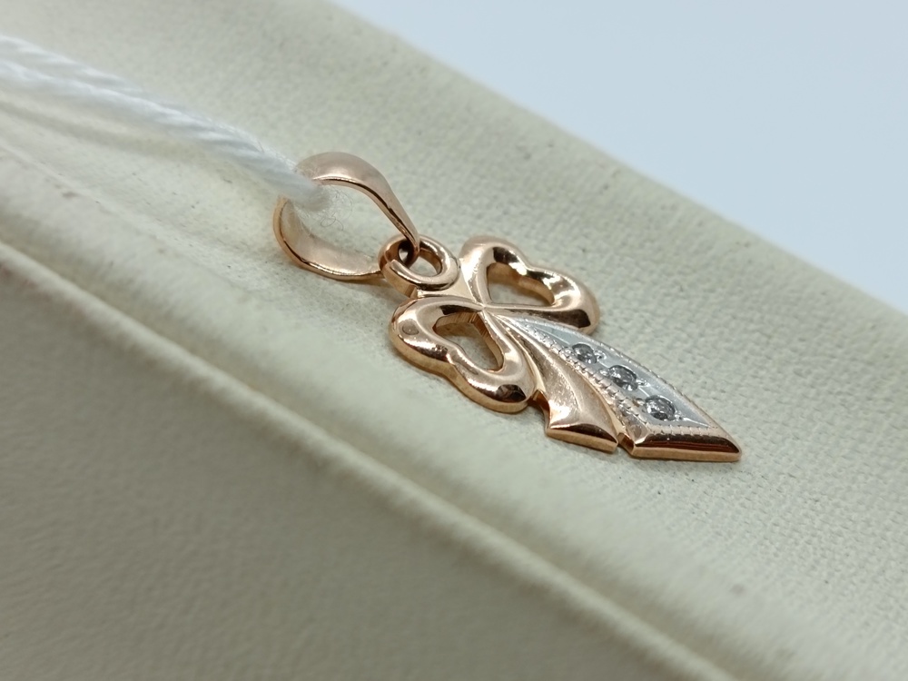 ПОДКМИ585 ПОДВЕСКА С КАМНЯМИ (Au 585)