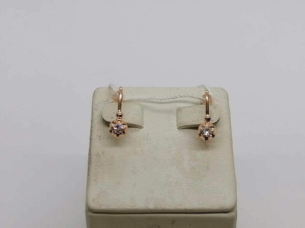 СЕРЬГИ С КАМНЕМ (Au 585)