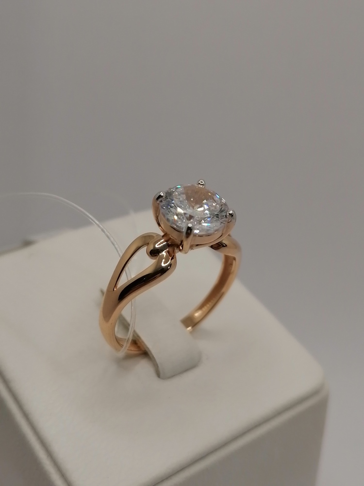 019504 КОЛЬЦО С КАМНЕМ (Au 585)