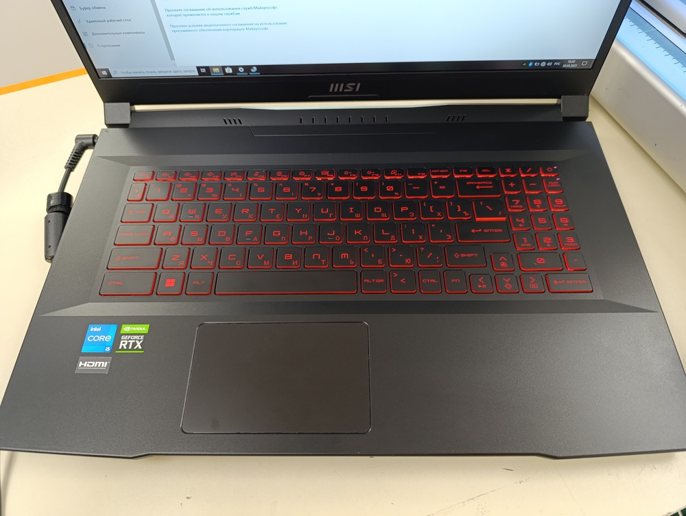 Ноутбук MSI GF76; Core I5-12450H, GeForce RTX 3050, 16 Гб, 512 GB, Нет