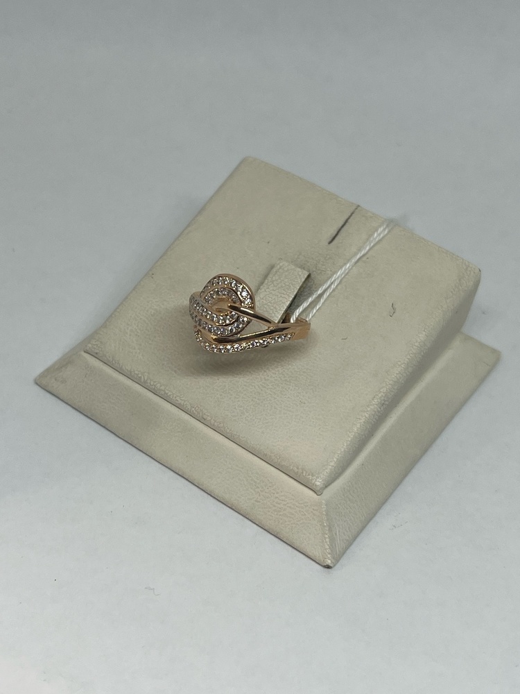 КОЛЬЦО С КАМНЯМИ (Au 585)