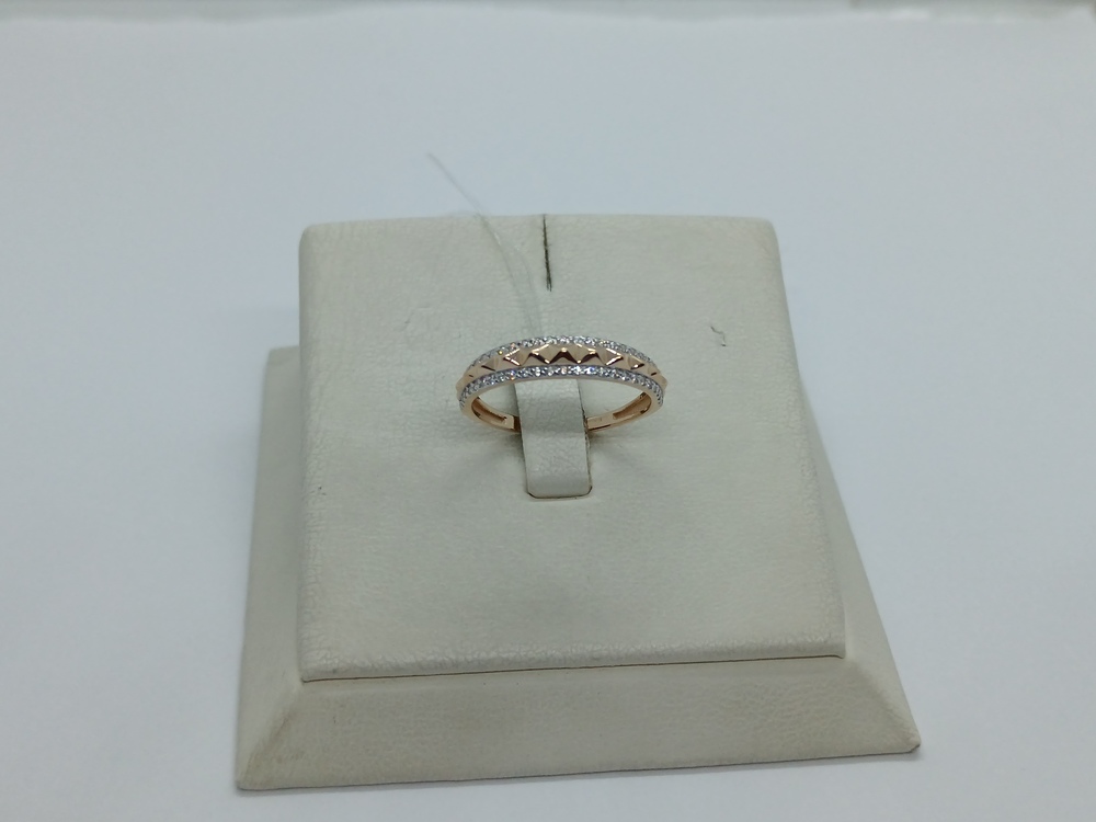 КОЛЬЦО С КАМНЯМИ (Au 585)