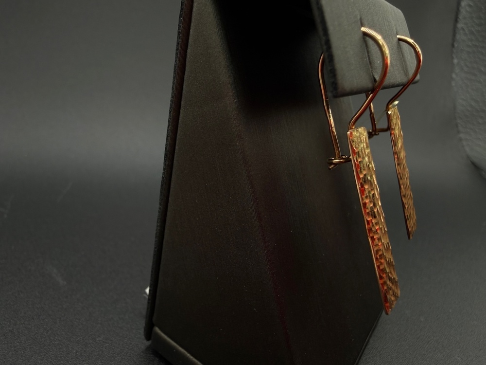 СЕРЬГИ ПЕТЕЛЬКА без камня (Au 585)