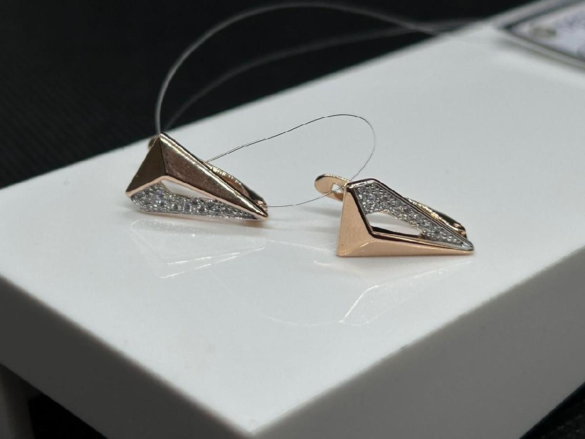 СЕРЬГИ С КАМНЯМИ (Au 585)