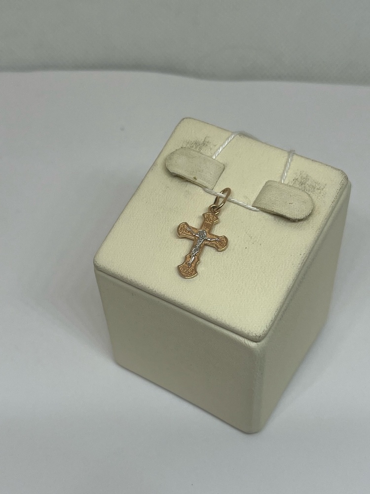 ПОДКБК585 ПОДВЕСКА КРЕСТ БЕЗ КАМНЯ (Au 585)