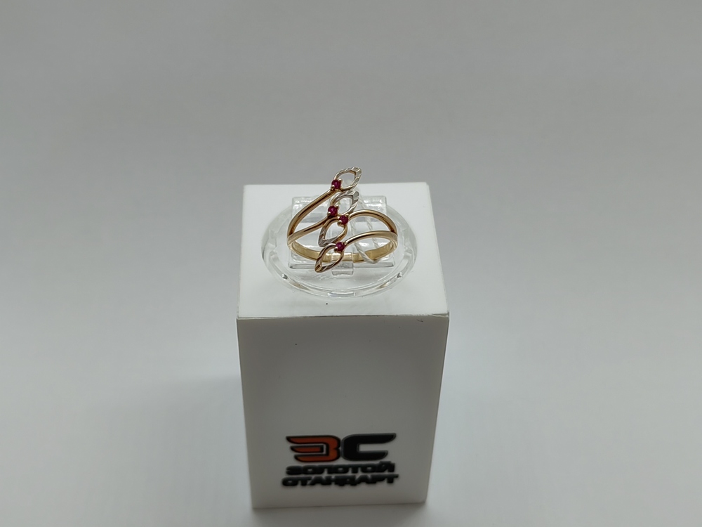 КОЛКМИ585 КОЛЬЦО С КАМНЯМИ (Au 585)