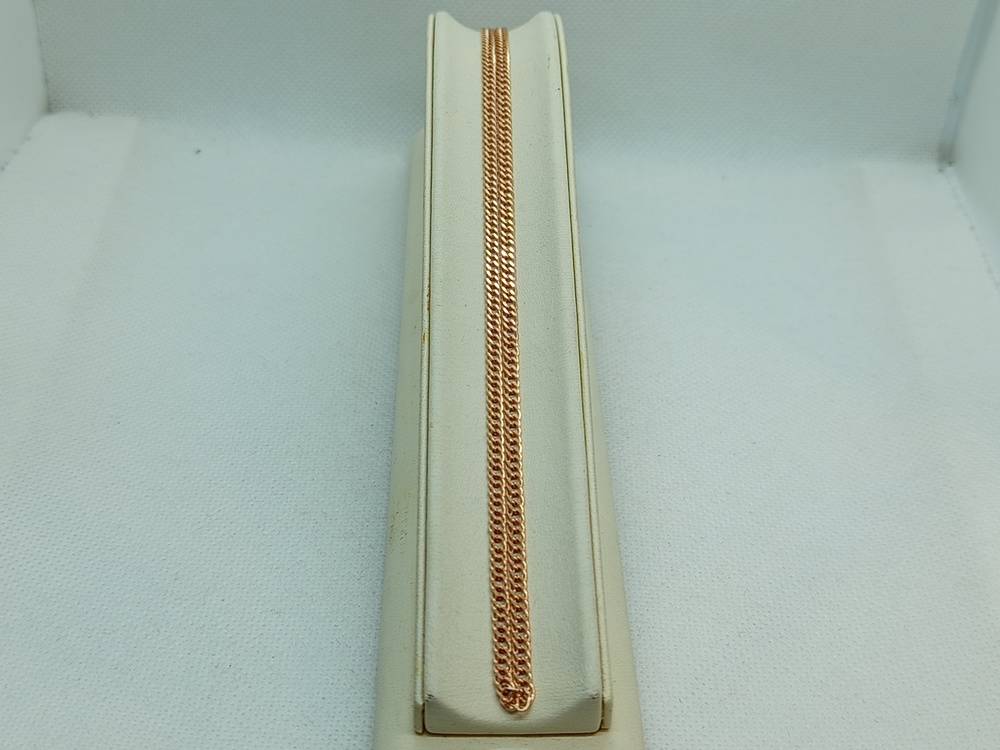 ЦЕПЬ ПУСТОТЕЛАЯ Ромб двойной (Au 585)