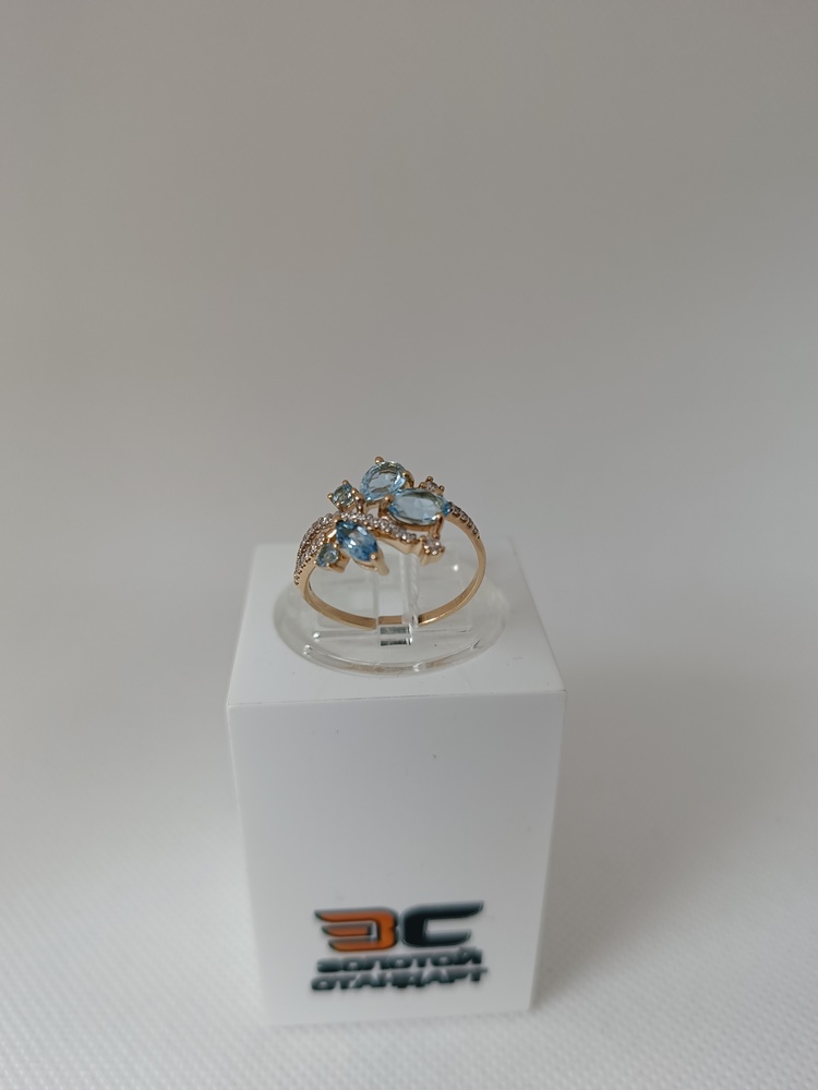 КОЛКМИ585 КОЛЬЦО С КАМНЯМИ (Au 585)