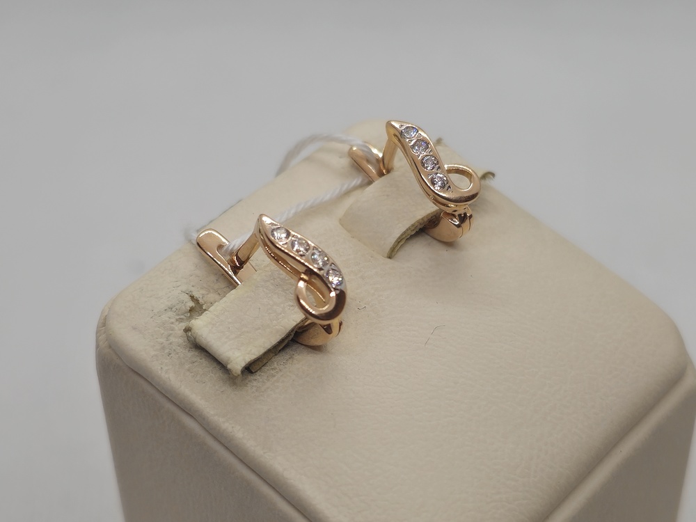 СЕРЬГИ С КАМНЯМИ (Au 585)