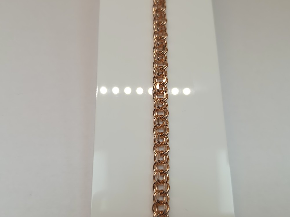 БРАСЛЕТ ПУСТОТЕЛЫЙ Бисмарк (Au 585)