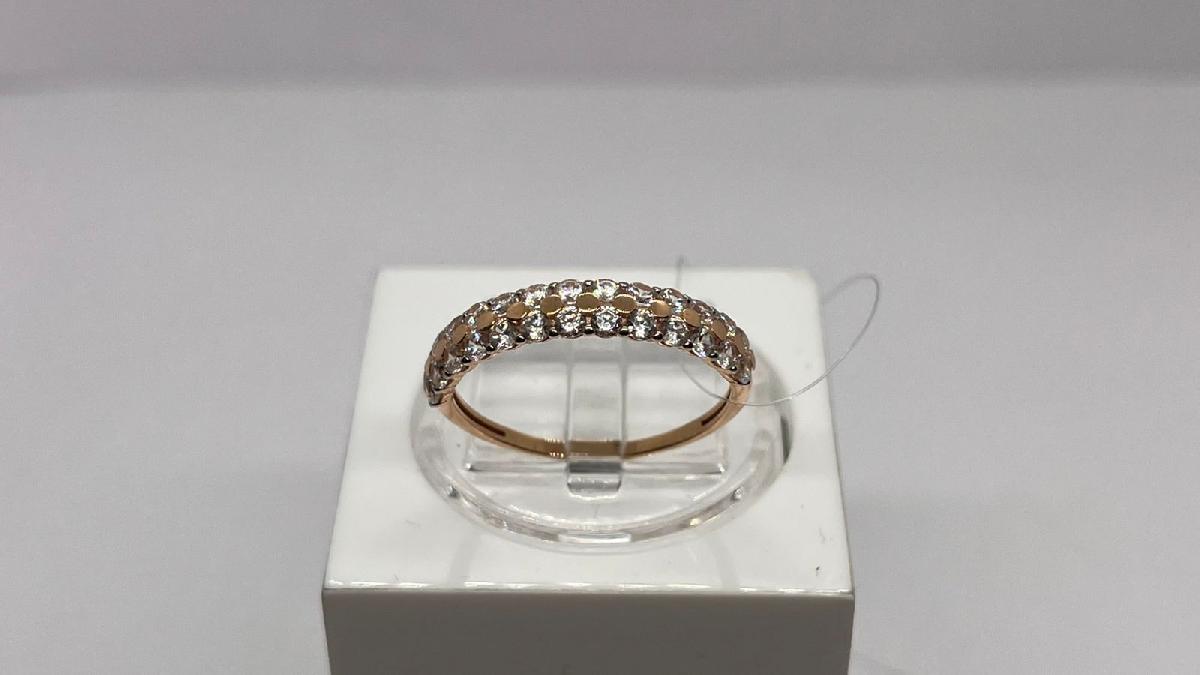 КОЛЬЦО С КАМНЯМИ (Au 585)