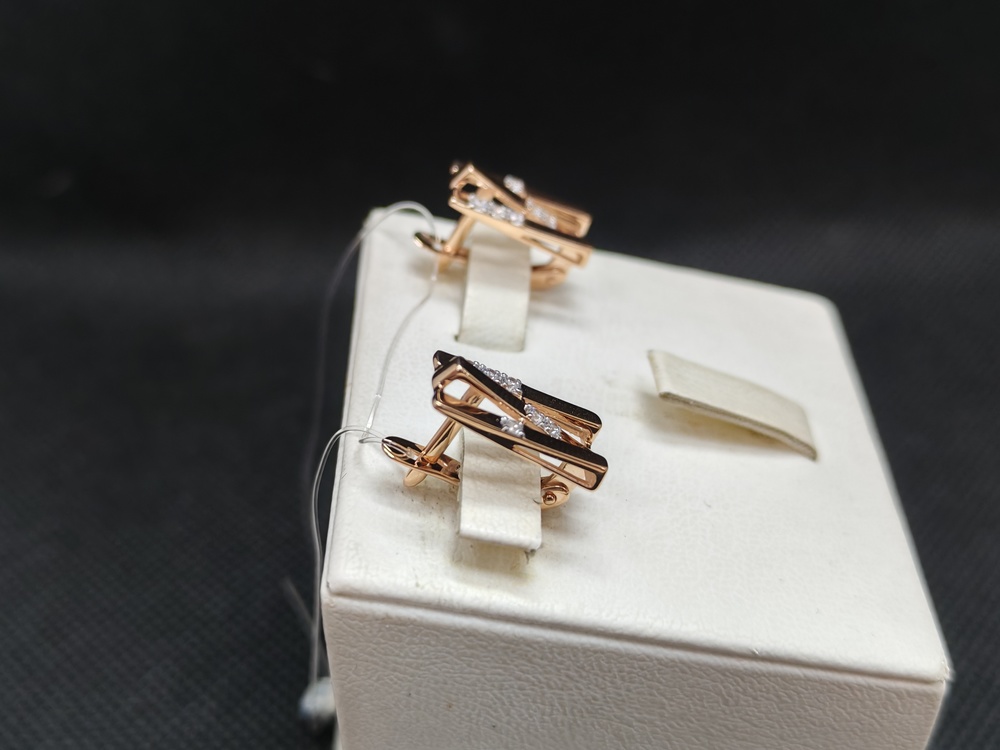 СЕРЬГИ С КАМНЯМИ (Au 585)