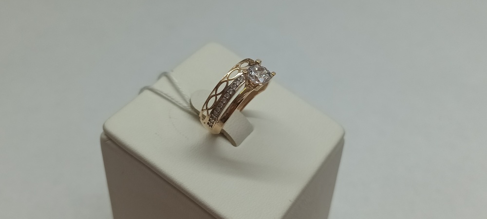 КОЛКМИ585 КОЛЬЦО С КАМНЯМИ (Au 585)