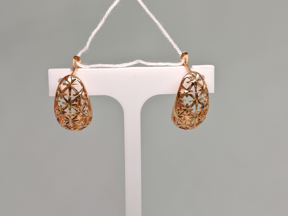 СБКМ585 СЕРЬГИ БЕЗ КАМНЯ (Au 585)