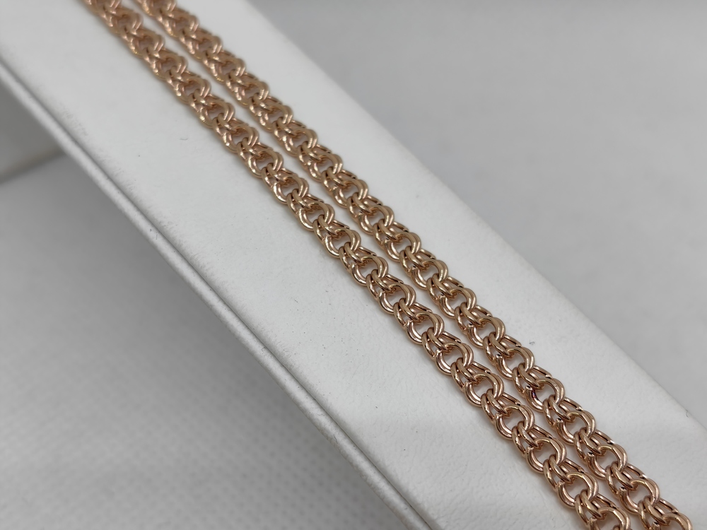 ЦПБС585 ЦЕПЬ ПУСТОТЕЛАЯ Бисмарк (Au 585)