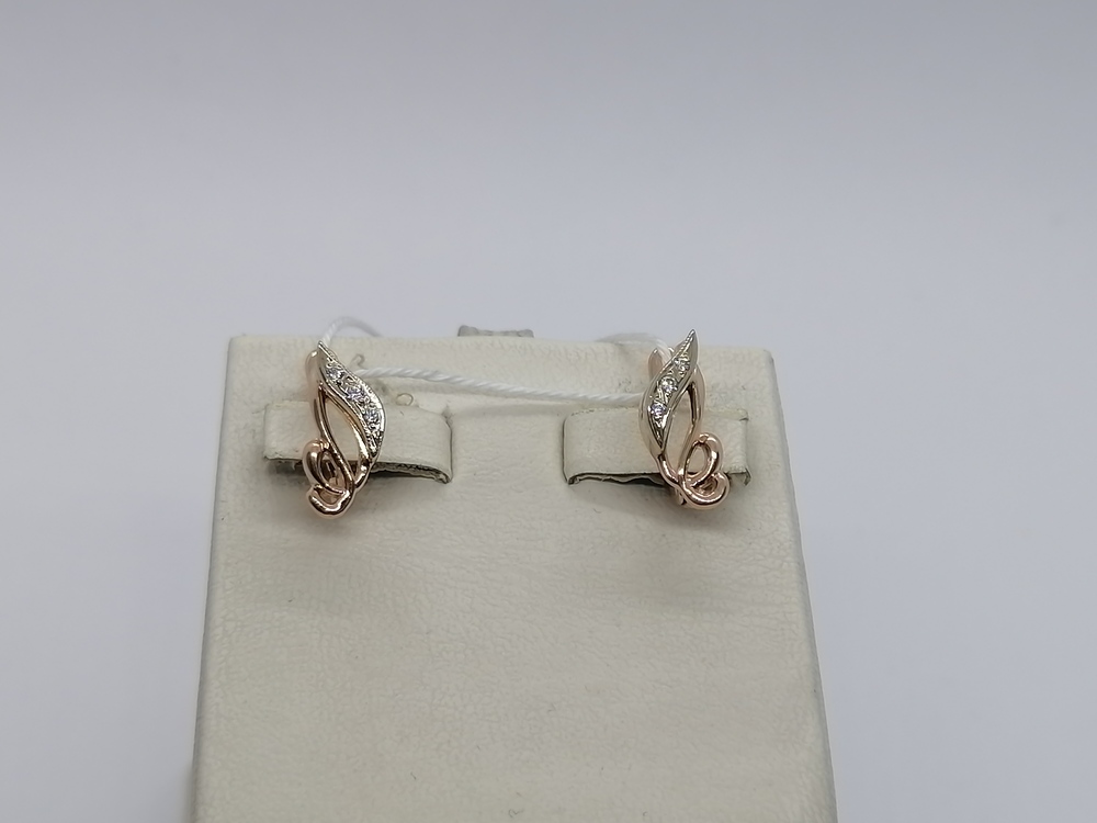 СКМИ585 СЕРЬГИ С КАМНЯМИ (Au 585)