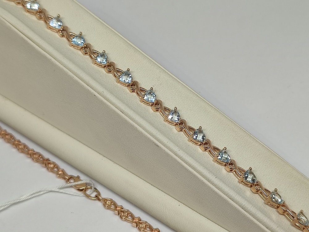 КОЛЬЕ С КАМНЯМИ Au 585