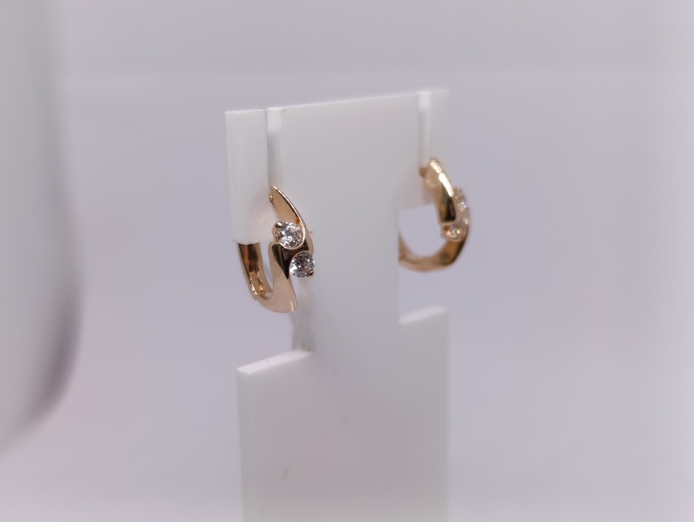 СКМИ585 СЕРЬГИ С КАМНЯМИ (Au 585)