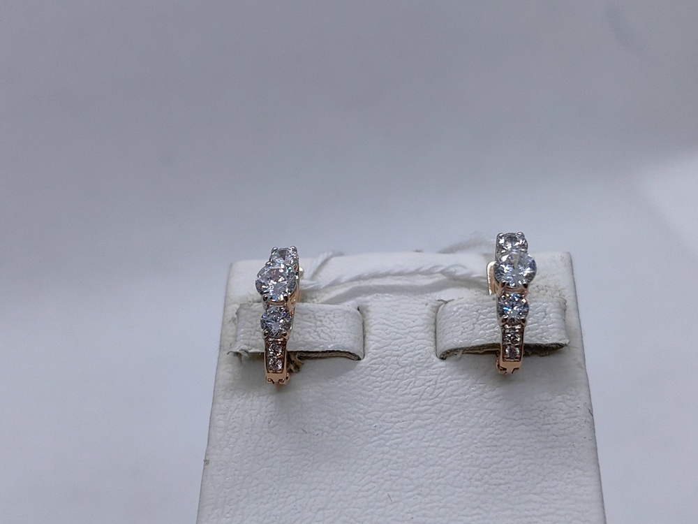 СКМИ585 СЕРЬГИ С КАМНЯМИ (Au 585)