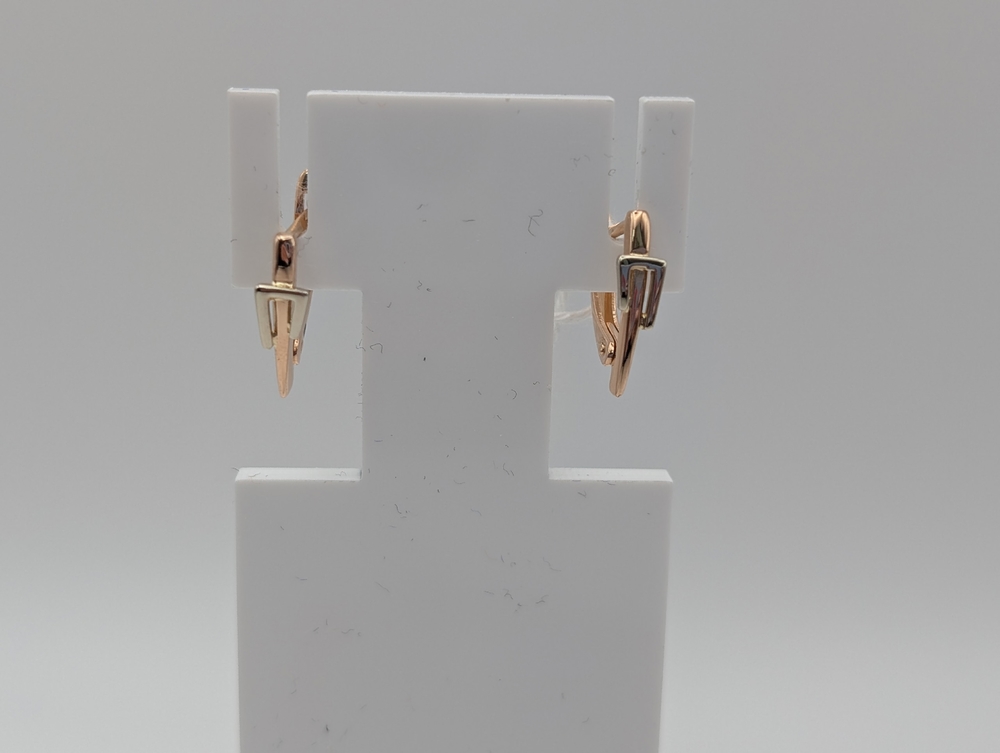 СЕРЬГИ БЕЗ КАМНЯ (Au 585)