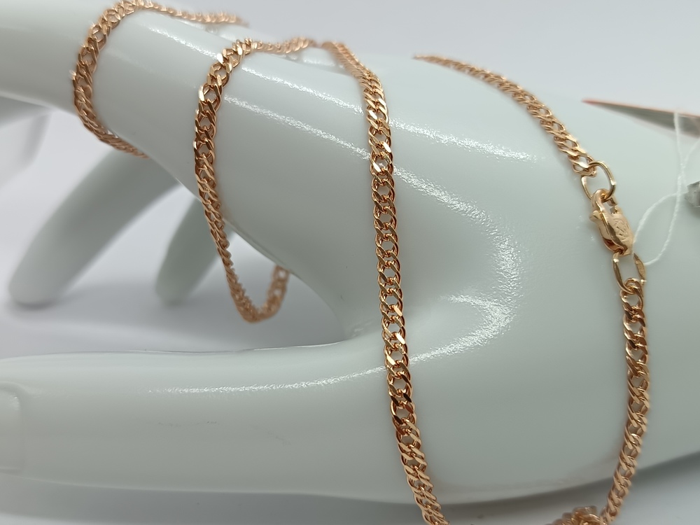 ЦЕПЬ ПОЛНОВЕСНАЯ Ромб двойной (Au 585)