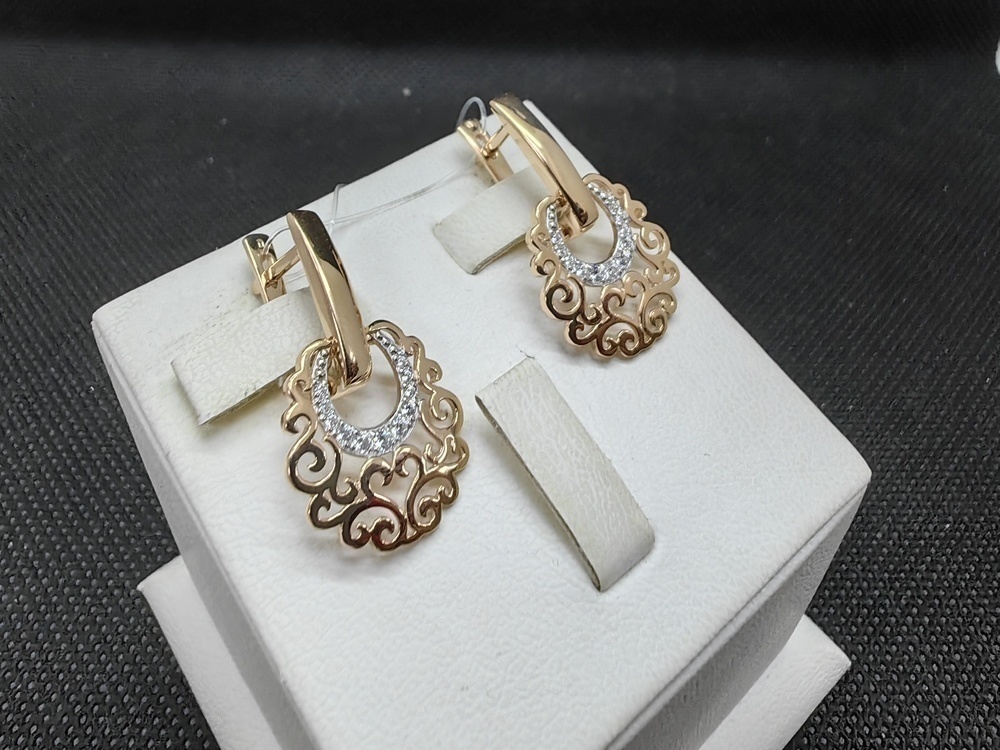 СЕРЬГИ С КАМНЯМИ (Au 585)